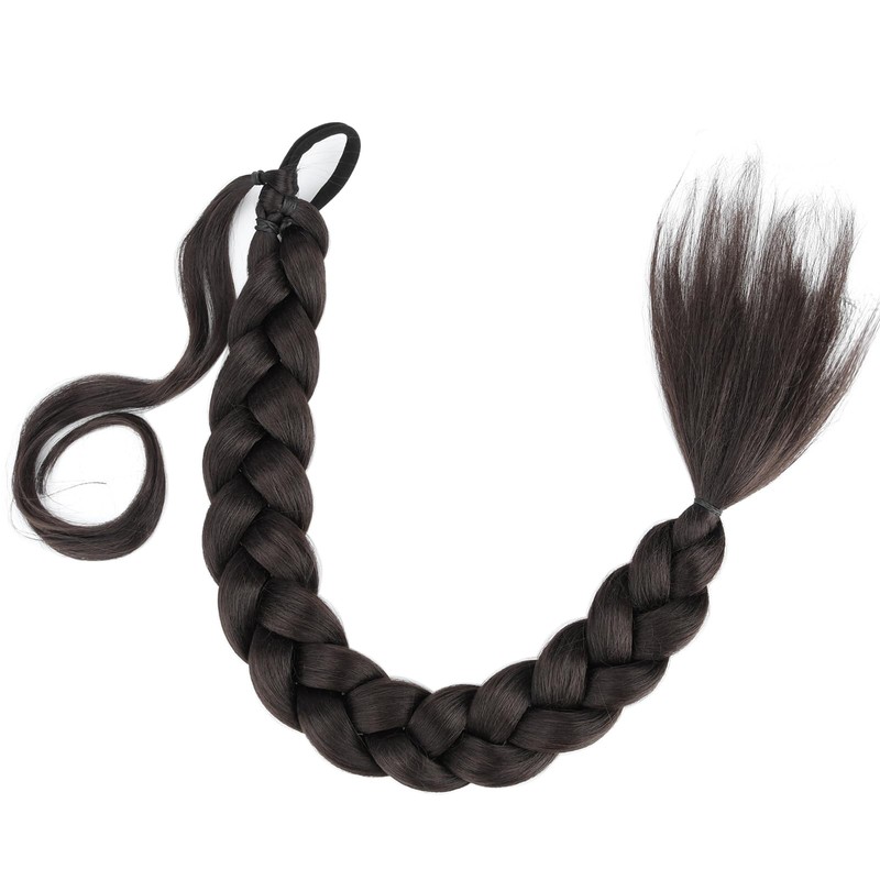 VOPPIS Long Braided Ponytail Extension 30 Inch Pre stretched Braiding