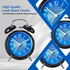rjuwurv 4" Loud Alarm Twin Bell Alarm Clock, Night Light,