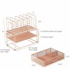 BLU MONACO Rose Gold Desk Organizers and Storage Accessories Desktop