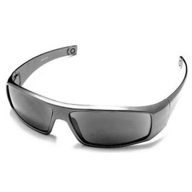 The Unisex Wrap Around Terminator Sun Reader Reading Sunglasses for Men and Women +2.50 Dark Silver