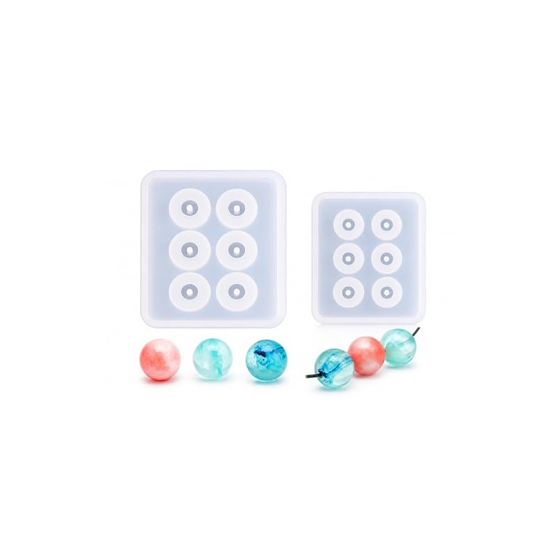Moldes de silicona con agujeros, Sphere Ball 2 in set,