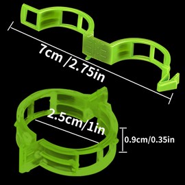 350 plant support clips, plant fixing clips, plastic garden clips, tomato clips, used for grape vines, tomato vines climbing plants, upright growing clips make plants healthier (green)