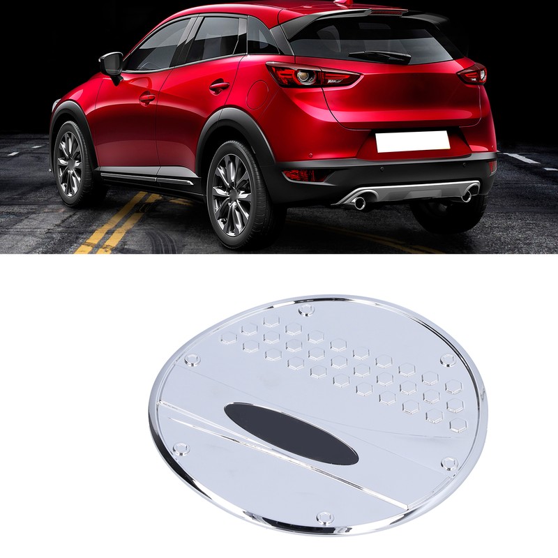 Fuel Tank Cover Trim Gas Cap Lid Chrome Decoration Replacement