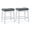 Athena Collection Bar Stools Set of 2, 25 Inches Counter