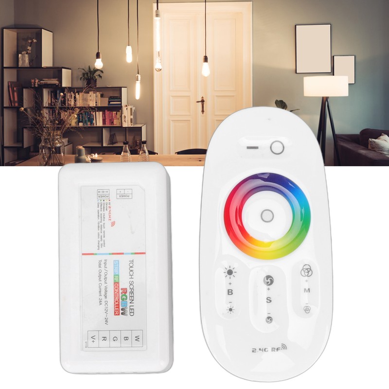 2.4G Wireless RF Touch Dimmer Switch 7 Color RGBW Dimming