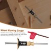 Matedepreso Wheel Marking Gauge, Woodworking Marking Scriber Kit, 0.2mm Lightweight