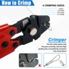 JSHANMEI Fishing Crimping Tool Heavy Duty Crimper Pliers with Crimp