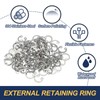 PATIKIL 100 Pcs 9mm ID Internal Retaining Rings E-Clip Snap