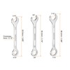 sourcing map Thin Combination Wrench Set 5/16" 3/8" 7/16" 30Cr13