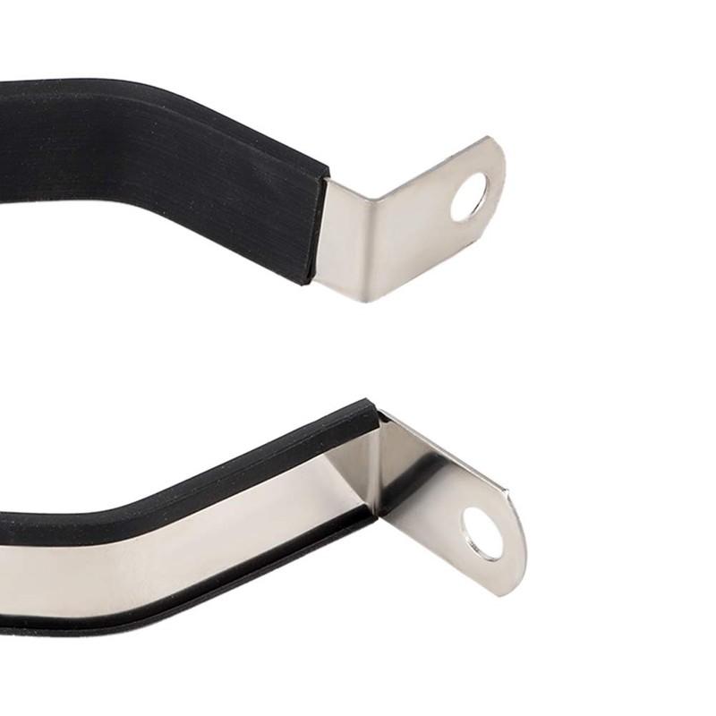 Terisass Motorcycle Exhaust Pipe Clamp Hexagonal Exhaust Pipe Silencer Hanger