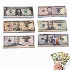 Play Money Dollar Bill, 120 Sheets of Banknotes, Dollar Notes, Prop Money, Play Money Dollar, Play Money Children, Play Money for Children Shopping | Bill Money for Toy Till