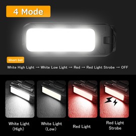 Rechargeable LED Work Light BBQ Grilling Accessories with Magnetic Base, 180° Rotate Mechanic Grill Light for Car Repair, Emergency, Camping, Outdoor & Mechanics Tools