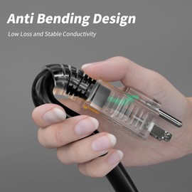 PlugSaf 100 FT 16/3 Gauge Outdoor Extension Cord with Multiple Outlets Light Indicator, Flexible 3 Outlet Weatherproof Heavy Duty Extension Cord Waterproof Black, 10A 1250W 16AWG SJTW, ETL Listed