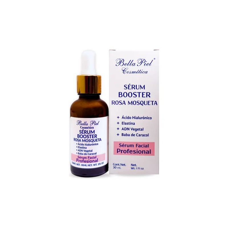 Srum Booster Facial Bella Piel Rosa Mosqueta 30ml cido Hialurnico