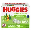 Huggies Natural Care Sensitive Baby Wipes, Fragrance Free, 17 pk.,