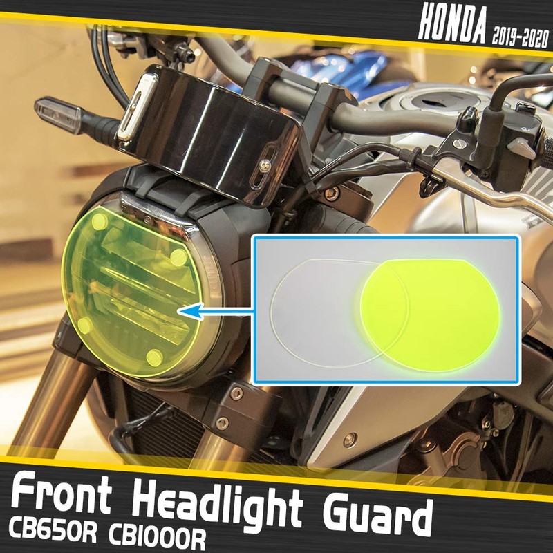 Lorababer Motorcycle Headlight Lens Guard Protection for Honda CB650R CB1000R
