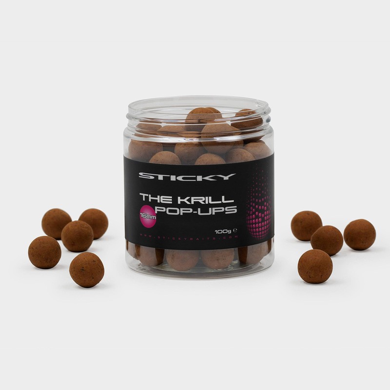 Sticky Baits The Krill Pop-Ups (16mm), Brown, One Size