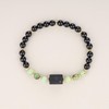 COAI Black Tourmaline and Natural Gemstones Women's Bracelet, Stone, Tourmaline