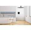 Black Ceiling Shower System Shower Faucet GGStudy Bathroom Luxury Rain