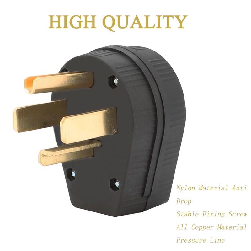Nema 14-30P Plug 125/250 Volt Plug with 3 Pole 4