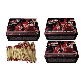 jameitop® The Power of Fire 960 Matches, 4 Packs of 240 Igniters, 4.7 cm Household Wood Household Igniters for Daily Use