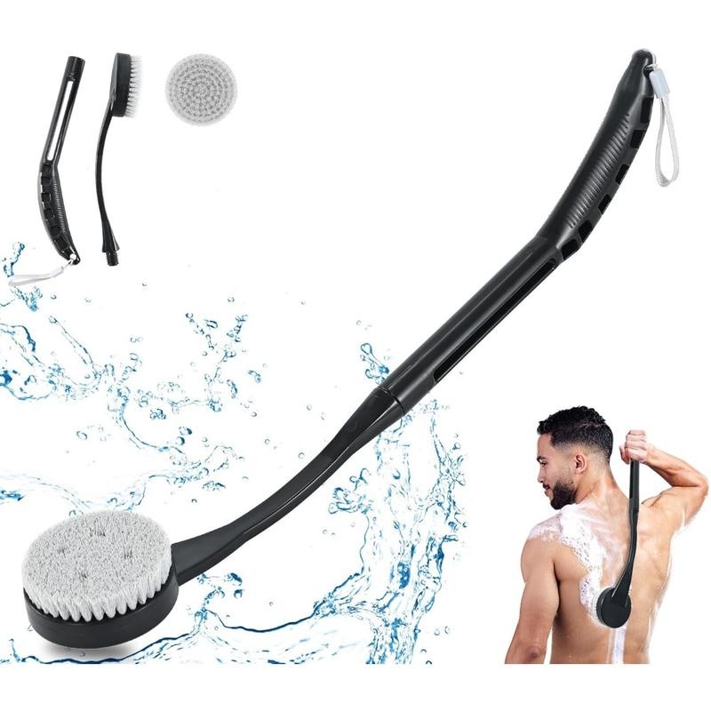 Brush Long Handle for Shower, 20.5” Bath Brush for Shower,