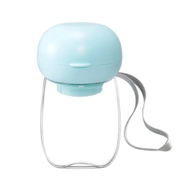 Generic Mini portable outdoor travel water bottle dispenser for dogs and cats - Leak proof and lightweight - Perfect for walking hiking travelling (Pastel Blue, One-size)