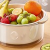Kitchen Colanders Bowl Set Fruit Vegetable Washing Basket 2 in
