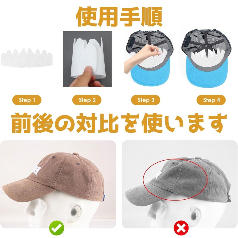 XuJJunB Cap Liner, Prevents Deformation, Ball Cap Liner, Hat Padding,