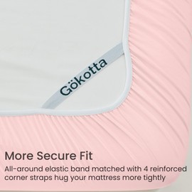 GOKOTTA 4-Pcs Queen Sheet Set, 16" Deep Pocket Queen Sheets with Elastic Corner Straps, Washed & Brushed Microfiber Polyester - Hotel Luxury, Ultra Soft, Breathable, Anti-Rip, Wrinkle-Free -Blush Pink
