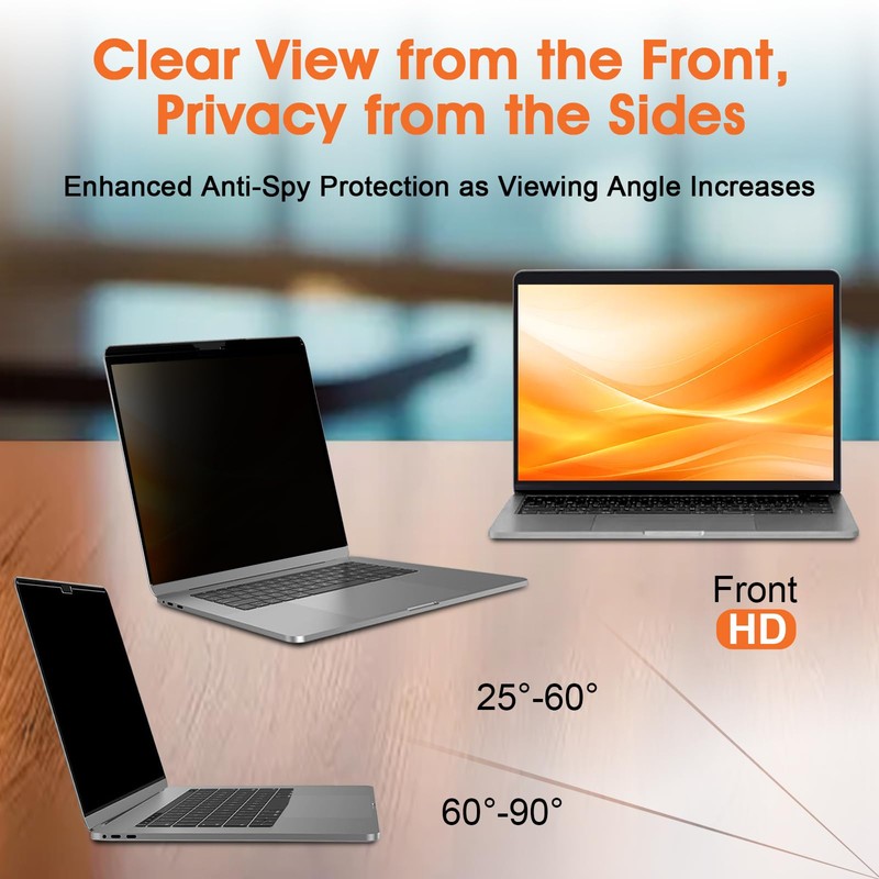 BSPROTE Magnetic Privacy Screen for 14 Inch MacBook Pro (2021-2025,
