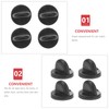 ROSENICE 100pcs Rubber Pin Badge Fasteners for Pins (Black)