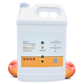 Dolce Flav Peach Extract - 1 Gallon Oil-Soluble Multipurpose Flavoring Ideal for Candy Making, Baking, Lip Balm, and Ice Cream - Perfect Kitchen Gift for Holidays