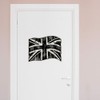 Extra Large 460mm 'Waving Union Jack Flag' Transparent/Clear Sticker Decal
