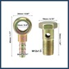 VekAuto 1Set Banjo Bolt Kit M12x1.5 Banjo Bolt Hose Barb