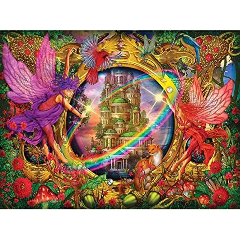 Faerie Glass 1000 pc Holographic Puzzle by Artist Ciro Marchetti
