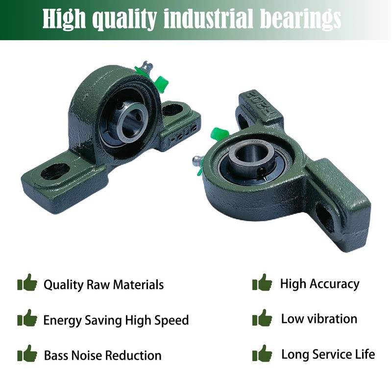 Tonmp 4 Pack UCP202-10 Pillow Block Bearing - 5/8 inch