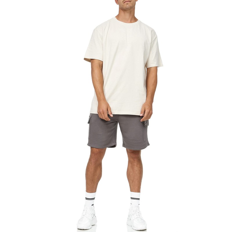 Indicode Men's Dannie Cargo Sweat Shorts with Drawstring, Men's Shorts,