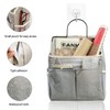 Zxglxinyao 2pcs Wall Hanging Storage Bags with Pockets, Black, Minimalist