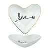 CHOOLD Original Ceramic Heart Shape Ring Dish Holder Jewelry Tray