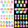 Guiqulai 128 Pcs Mini Resin Animals Luminous Resin Animals Mini