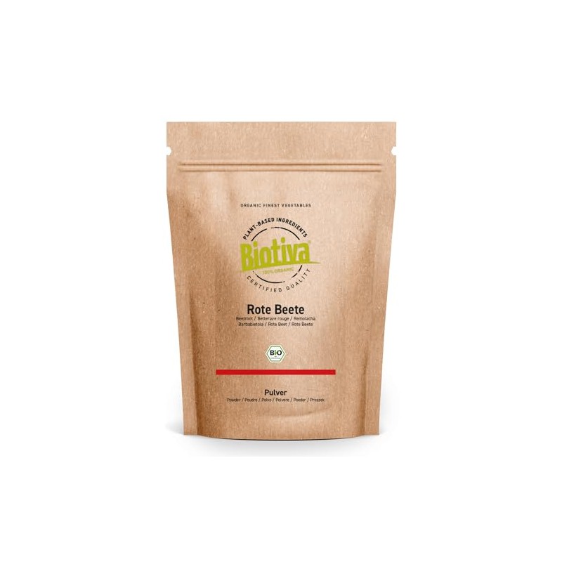 Biotiva Beetroot Powder -250g - Without additives - Packed and