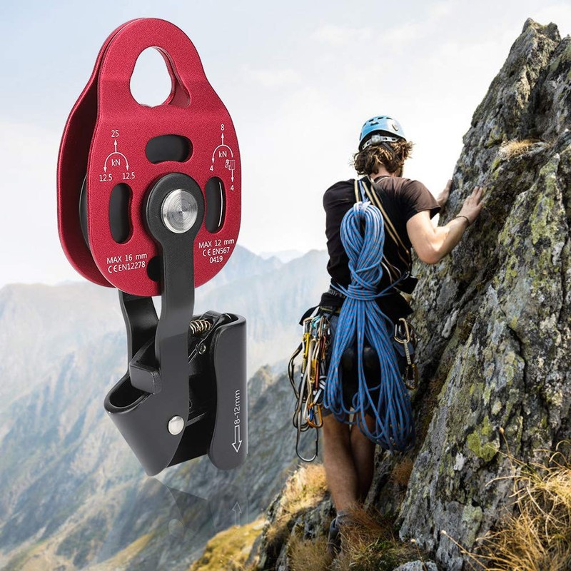 VGEBY Polea de Escalada, Bloque de Polea de Cuerda Giratoria