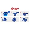 FABER-CASTELL Grippy 181790 Sharpener with Cutting Protection, Blue Sharpener with