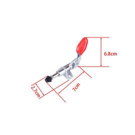 ONLISUM Toggle Clamp 4 Pcs 301AM 45 Kg/99 Lbs 16 mm Plunger Push Pull Toggle Clamp Quick Release Vertical Toggle Clamp for Welding, Woodworking, CNC