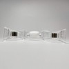 lingzaling Clip Holder for POP Price, Ends Clip, Connected, Transparent,