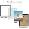 JCJMY 10x12 Black Picture Frame Set of 6, Horizontal and