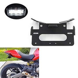 Xitomer Rear Tail Tidy/Fender Eliminator Kits, Fit for DUACTI MONSTER 821/DARK 2014 2015 2016 2017/821 Stripe7, with LED License Plate Light, Compatible with Aftermarket Turn Signal and OEM