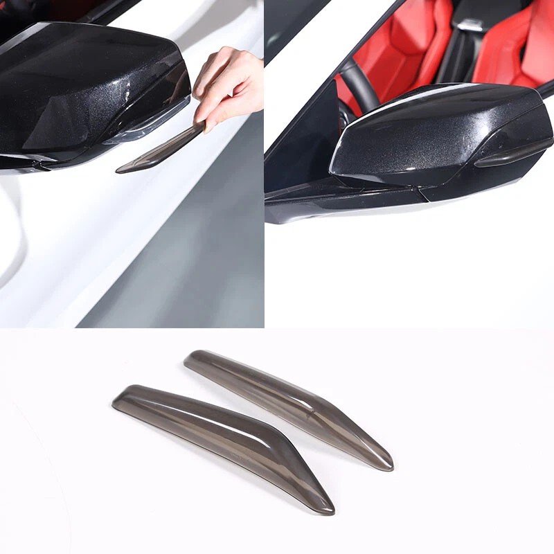 e-power-auto-Trim Rearview Side Mirror Turn Signal Light Trim For Corvette