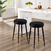 Ball & Cast Modern Metal Frame Round Bar Stools 24
